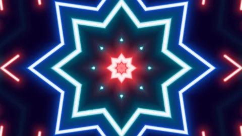 Poly Art Kaleidoscope Hypnotic Pattern Animation Footage Stock Footage 123138196