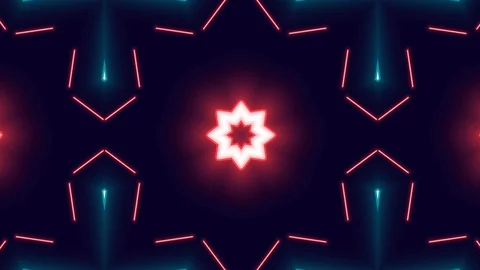 Poly Art Kaleidoscope Hypnotic Pattern Animation Footage Stock Footage 123138287
