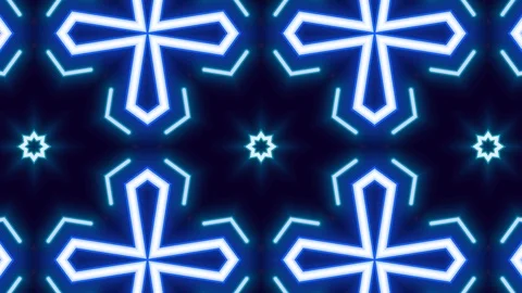 Poly Art Kaleidoscope Hypnotic Pattern Animation Footage Stock Footage 123138338