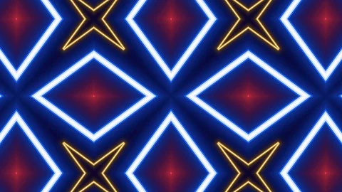 Poly Art Kaleidoscope Hypnotic Pattern Animation Footage Stock Footage 123138351