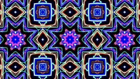Poly Art Kaleidoscope Hypnotic Pattern Animation Footage Stock Footage 123138511