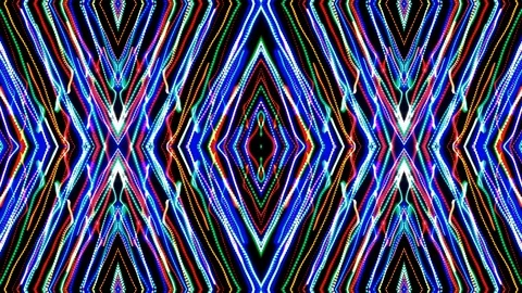 Poly Art Kaleidoscope Hypnotic Pattern Animation Footage Video stock 123138553