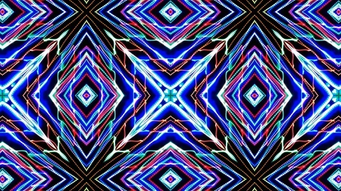 Poly Art Kaleidoscope Hypnotic Pattern Animation Footage Stock Footage 123138600