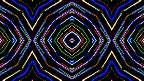 Poly Art Kaleidoscope Hypnotic Pattern Animation Footage Stock Footage 123138689