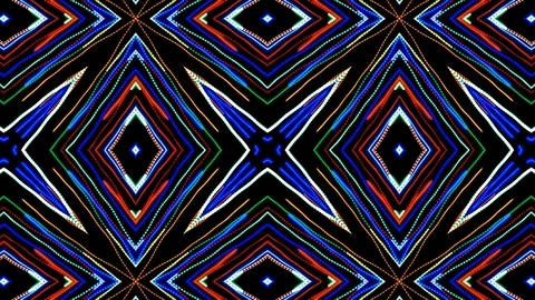 Poly Art Kaleidoscope Hypnotic Pattern Animation Footage Stock Footage 123138702