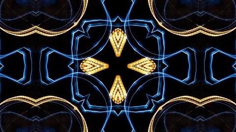 Poly Art Kaleidoscope Hypnotic Pattern Animation Footage Stock Footage 123142759