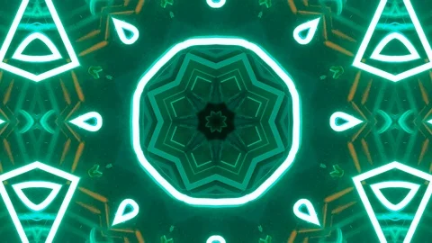 Poly Art Kaleidoscope Hypnotic Pattern Animation Footage Stock Footage 123142866