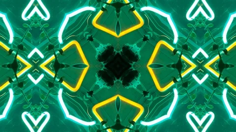 Poly Art Kaleidoscope Hypnotic Pattern Animation Footage Stock Footage 123143040