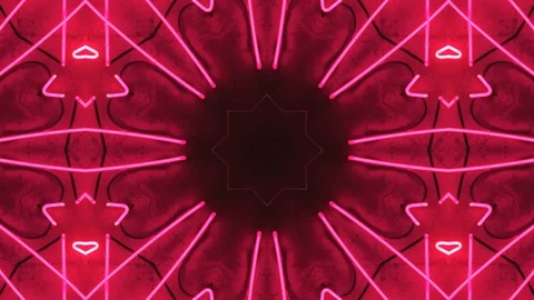 Poly Art Kaleidoscope Hypnotic Pattern Animation Footage Stock Footage 123144592