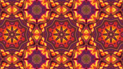 Poly Art Kaleidoscope Hypnotic Pattern Animation Footage Video stock 123145034