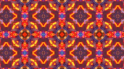 Poly Art Kaleidoscope Hypnotic Pattern Animation Footage Stock Footage 123145106