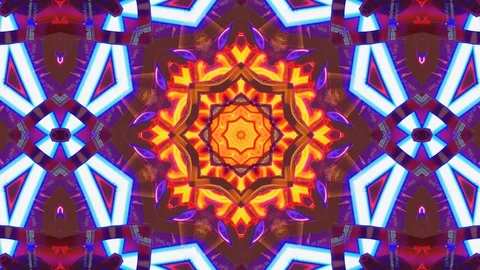 Poly Art Kaleidoscope Hypnotic Pattern Animation Footage Stock Footage 123145186