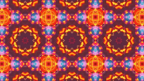 Poly Art Kaleidoscope Hypnotic Pattern Animation Footage Stock Footage 123145319