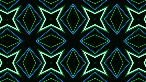 Poly Art Kaleidoscope Hypnotic Pattern Animation Footage Stock Footage 123145394