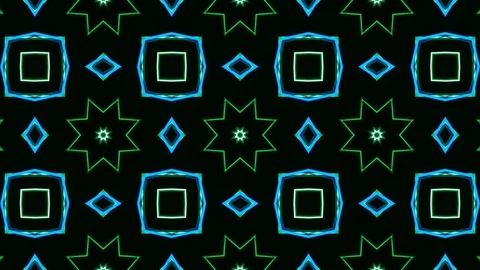 Poly Art Kaleidoscope Hypnotic Pattern Animation Footage Stock Footage 123145486