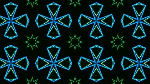Poly Art Kaleidoscope Hypnotic Pattern Animation Footage Stock Footage 123145724