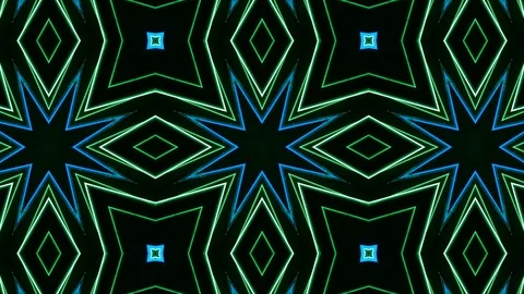Poly Art Kaleidoscope Hypnotic Pattern Animation Footage Stock Footage 123145733