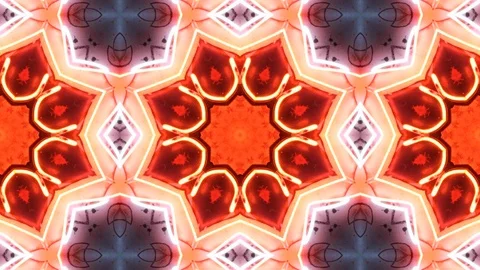 Poly Art Kaleidoscope Hypnotic Pattern Animation Footage Stock Footage 123146370