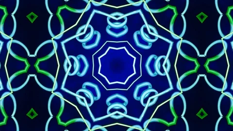 Poly Art Kaleidoscope Hypnotic Pattern Animation Footage Stock Footage 123147059