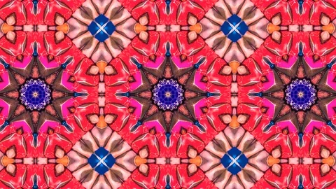 Poly Art Kaleidoscope Hypnotic Pattern Animation Footage Stock Footage 123147382