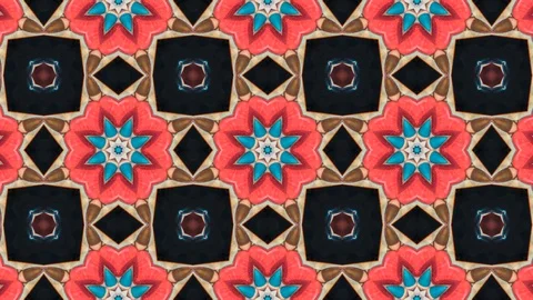 Poly Art Kaleidoscope Hypnotic Pattern Animation Footage Stock Footage 123147527