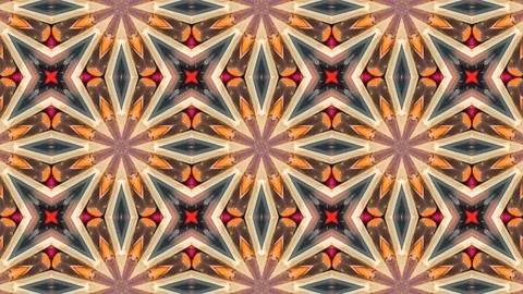 Poly Art Kaleidoscope Hypnotic Pattern Animation Footage Stock Footage 123147942