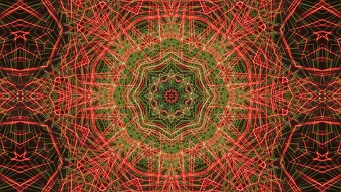 Poly Art Kaleidoscope Hypnotic Pattern Animation Footage Stock Footage 123148048