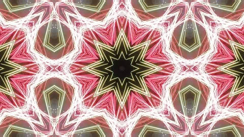 Poly Art Kaleidoscope Hypnotic Pattern Animation Footage Stock Footage 123148075