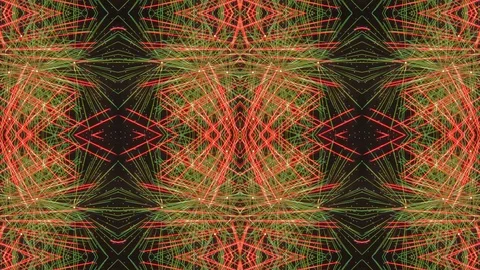 Poly Art Kaleidoscope Hypnotic Pattern Animation Footage Video stock 123148231