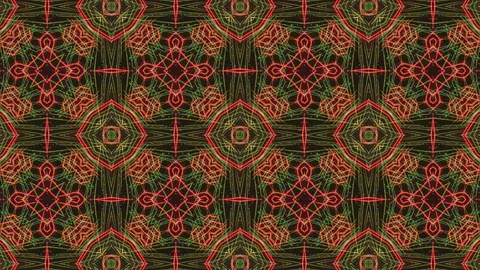 Poly Art Kaleidoscope Hypnotic Pattern Animation Footage Stock Footage 123148538