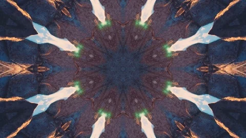 Poly Art Kaleidoscope Hypnotic Pattern Animation Footage Stock Footage 123150767