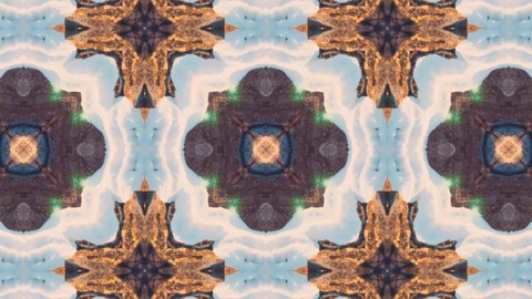 Poly Art Kaleidoscope Hypnotic Pattern Animation Footage Stock Footage 123150793
