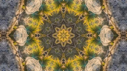Poly Art Kaleidoscope Hypnotic Pattern Animation Footage Stock Footage 123151072