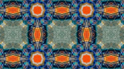 Poly Art Kaleidoscope Hypnotic Pattern Animation Footage Stock Footage 123152368