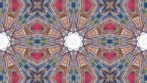 Poly Art Kaleidoscope Hypnotic Pattern Animation Footage Stock Footage 123152498