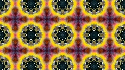 Poly Art Kaleidoscope Hypnotic Pattern Animation Footage Video stock 123153065