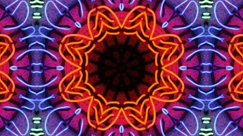 Poly Art Kaleidoscope Hypnotic Pattern Animation Footage Stock Footage 123153633