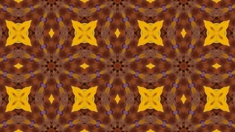 Poly Art Kaleidoscope Hypnotic Pattern Animation Footage Video stock 123154155
