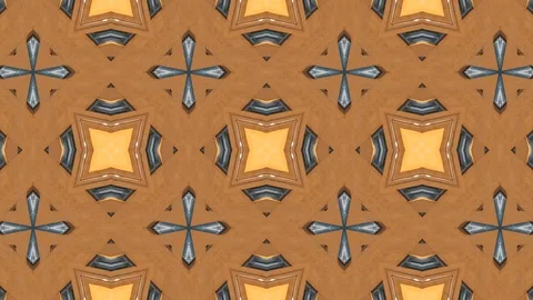 Poly Art Kaleidoscope Hypnotic Pattern Animation Footage Video stock 123154391