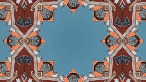 Poly Art Kaleidoscope Hypnotic Pattern Animation Footage Stock Footage 123154419