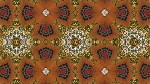 Poly Art Kaleidoscope Hypnotic Pattern Animation Footage Stock Footage 123154768