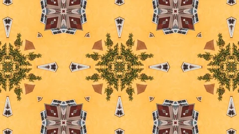 Poly Art Kaleidoscope Hypnotic Pattern Animation Footage Stock Footage 123154878