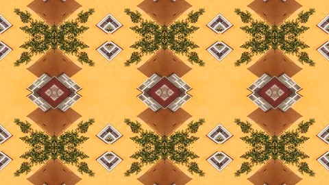 Poly Art Kaleidoscope Hypnotic Pattern Animation Footage Stock Footage 123154910