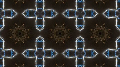 Poly Art Kaleidoscope Hypnotic Pattern Animation Footage Stock Footage 123155478