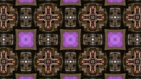 Poly Art Kaleidoscope Hypnotic Pattern Animation Footage Stock Footage 123155613