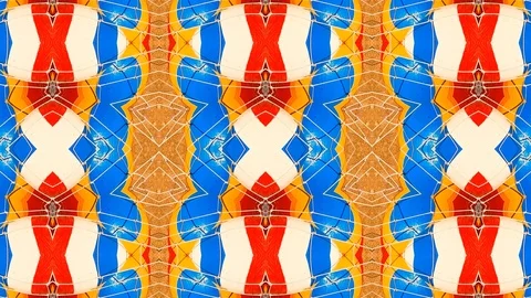 Poly Art Kaleidoscope Hypnotic Pattern Animation Footage Stock Footage 123157596