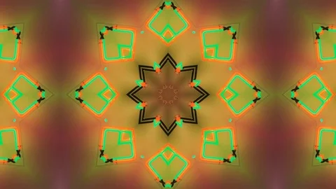 Poly Art Kaleidoscope Hypnotic Pattern Animation Footage Stock Footage 123157987