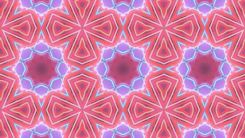 Poly Art Kaleidoscope Hypnotic Pattern Animation Footage Stock Footage 123157988