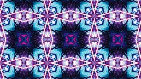 Poly Art Kaleidoscope Hypnotic Pattern Animation Footage Stock Footage 123158890