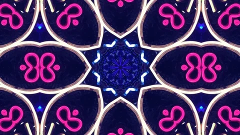 Poly Art Kaleidoscope Hypnotic Pattern Animation Footage Stock Footage 123159083